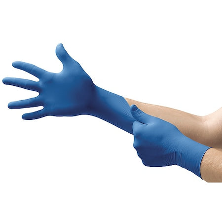 Microflex UltraSense Disposable Gloves, 3.1 mil Palm, Nitrile, Powder-Free, XL (10), 100 PK, Blue