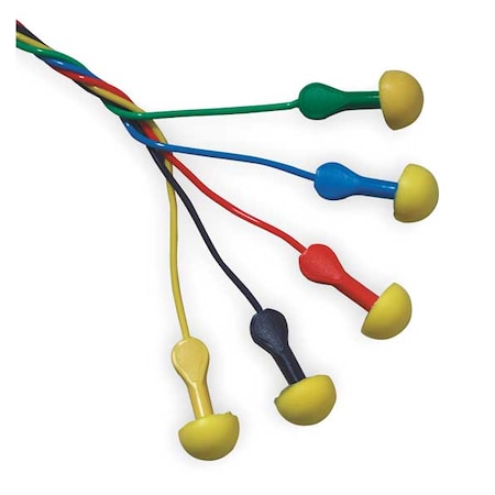 E-A-R EXPRESS Pod Plugs Disposable Corded Ear Plugs, NRR 25 dB, Asst Colors, 100PK