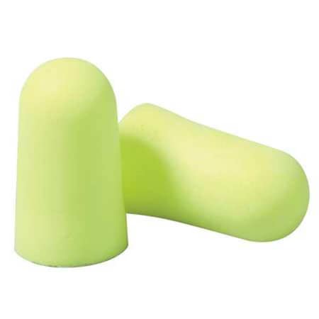 E-A-Rsoft Disposable Uncorded Ear Plugs, Large, Yellow Neons, Bullet Shape, NRR 33 dB, 200PK