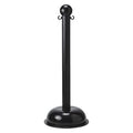 Sign Post, 16 In. W, Plastic, Black