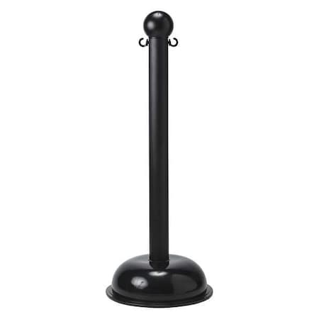 Sign Post, 16 In. W, Plastic, Black