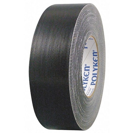 Duct Tape, Black, 60 yd L, 1-7/8 in W