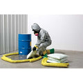 Sorbent Sock, 22 gal, Chemical, Hazmat, Yellow, 6 PK