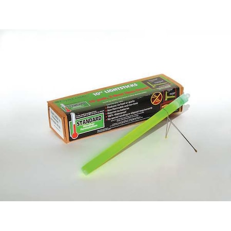Lightstick, Green, 6 In. L, 12 hr., PK10