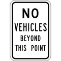 Traffic Sign, 6 in Height, 12 in Width, Aluminum, Vertical Rectangle, English