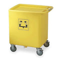Eyewash Station Waste Container, Polyethylene, Yellow, For Use With, Eyewash Station