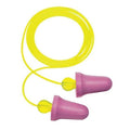 No-Touch Reusable Foam Ear Plugs, Bell Shape, 29 dB, Purple, 100 PK