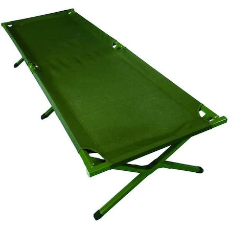 Fold Up Cot, Green, 225 lb. Capacity