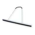 84 in Sweep Face Push Broom, Stiff, Synthetic, Black