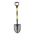 Round Point Mud/Sifting Shovel, 14 ga #2 Blade, Steel Blade, Forward Turn Step, 29 in L Yellow