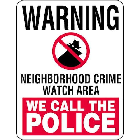 Traffic Sign, 18 x 24In, R and BK/WHT, CW-014-18HA