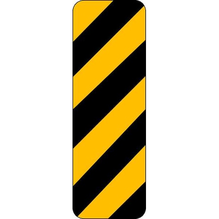Clearance Marker Traffic Sign, 12 in H, 6 in W, Aluminum, Vertical Rectangle, No Text, OM-3R-6HA