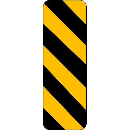 Clearance Marker Traffic Sign, 12 in H, 6 in W, Aluminum, Vertical Rectangle, No Text, OM-3L-6HA