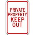 Traffic Sign, 18 in H, 12 in W, Aluminum, Rectangle, English, PPR-059-12HA