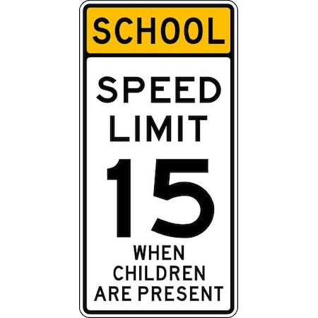 Slow Children At Play Traffic Sign, 48 in Height, 24 in Width, Aluminum, Vertical Rectangle