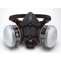 Half Mask Respirator Kit, 4 Cartridges Included, N95, Organic Vapor (OV), Threaded, Size S
