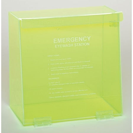 Eyewash Station in Fluorescent Green