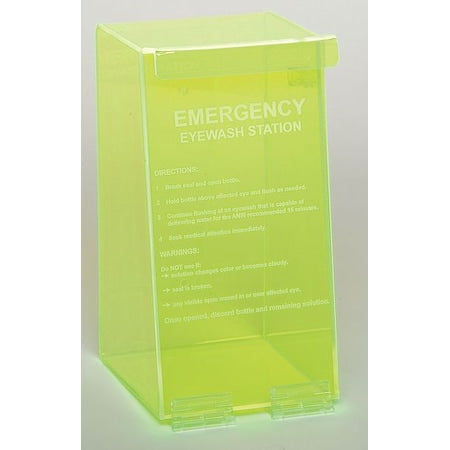 Eyewash Station in Fluorescent Green