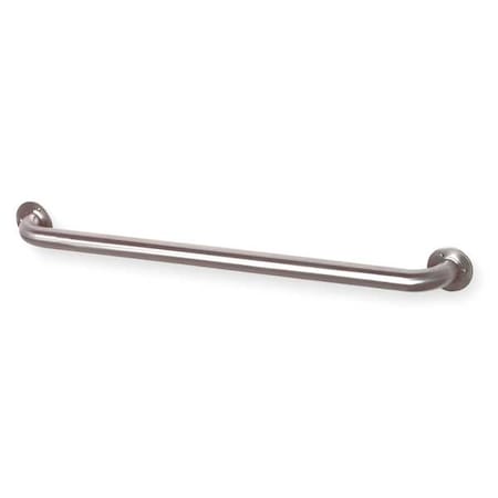 Straight Grab Bar, 32" L, Stainless Steel, Satin