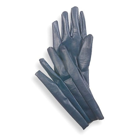 Coated Gloves, Nitrile, Smooth, Full, 1 Abrasion Level, Black, XS (6) 1 PR