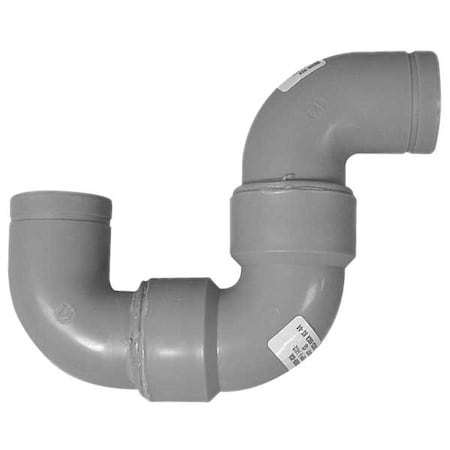 Polypropylene, Blue Finish, P-Trap