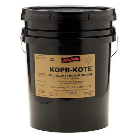 Joint/Drill Collar Compound, 5 gal, Pail, Metallic, Kopr-Kote