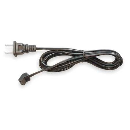 Cord Set W/ Plug For 115V Axial Fans, 45 Degree Plug Head, 72 in L, 1-15P