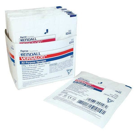 Non-Woven Sponge, White, 4"L, 4"W, PK50