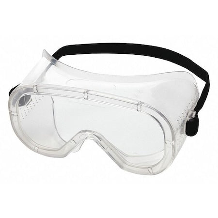 Safety Goggles, Clear Lens, Uncoated, Direct Vented, Elastic Strap, 810 Series