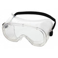 Safety Goggles, Clear Lens, Anti-Fog, Direct Vented, Cloth Strap, 810 Series