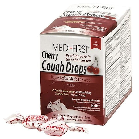 Cough Drop, Menthol, 7.6mg, Cherry, PK50