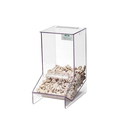 Glove Dispenser, PETG, Holds Finger Cot , Clear , 12-1/2 in H x 6 in W x 8-1/2 in D