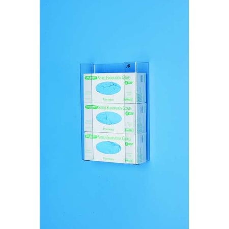 Glove Dispenser, PETG, Holds (3) Boxes , Clear , 16.25 X 10.75 X 4"