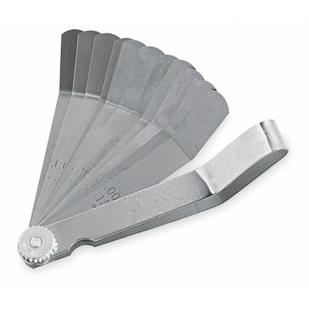 Bent Feeler Gauge Set, Dimension Type "
