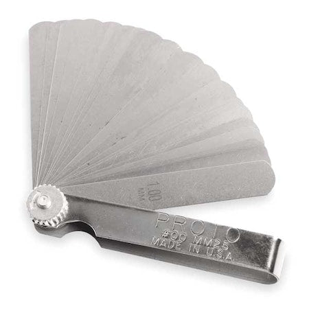 Feeler Gauge Set, Dimension Type Metric
