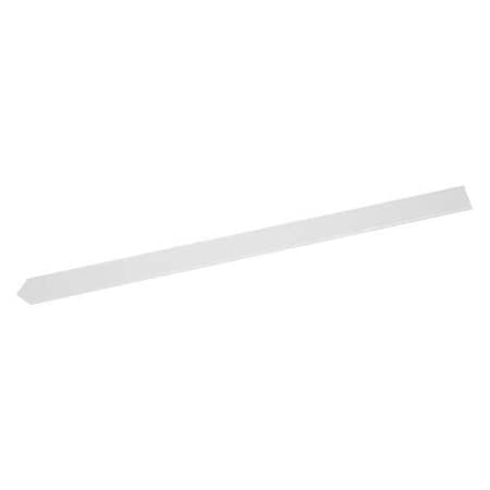 Blank Warning Stake, Reinforced Polymer, Non-Reflective, 66 Height, White
