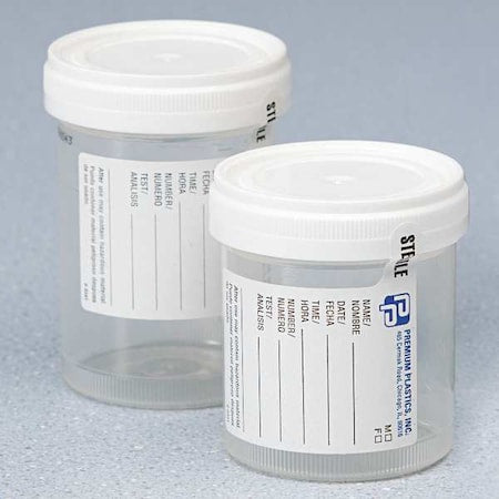 Specimen Container With Lid, 3 Oz, PK400
