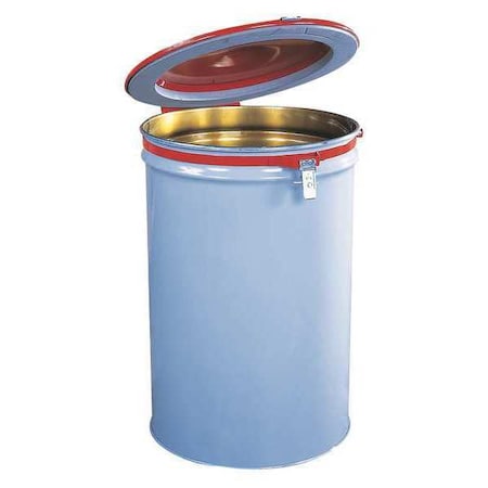 Powder-Coated Drum Lid, Red, Steel