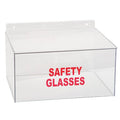 Safety Glasses Dispenser, Tray, 20 Pairs, PETG, 7 in H x 11 7/16 in W x 9 1/2 in D, Clear