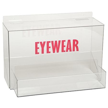 Safety Glasses Holder, Stack Tower, 25 Pairs, PETG, 12 1/2 in H x 18 in W x 10 1/2 in D, Clear