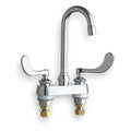 Gooseneck Kitchen/Bathroom Faucet, Manual, 4" Mount, 2 Hole Commercial
