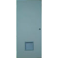 Steel Door with Louvers, 80 in H, 36 in W, 1 3/4 in Thick, 18 -gauge steel, Type: 1