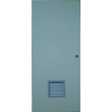 Steel Door with Louvers, 80 in H, 36 in W, 1 3/4 in Thick, 18 -gauge steel, Type: 1
