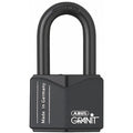 Padlock, Keyed Alike, Long Shackle, Square Hardened Steel Body, Hardened Steel Shackle, 1 1/8 in W
