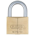 Padlock, Keyed Alike, Standard Shackle, Square Brass Body, Steel Shackle, 13/32 in W