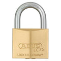Padlock, Keyed Alike, Standard Shackle, Square Brass Body, Steel Shackle, 27/32 in W