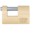 Padlock, Keyed Alike, Shutter Shackle, Brass Body, Steel Shackle, 13/16 in W