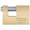 Padlock, Keyed Alike, Shutter Shackle, Brass Body, Steel Shackle, 7/8 in W
