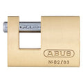 Padlock, Keyed Different, Shutter Shackle, Brass Body, Steel Shackle, 3/4 in W