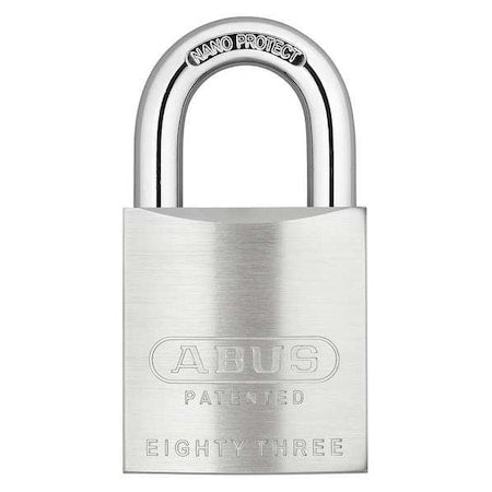 Padlock, Keyed Alike, Standard Shackle, Square Brass Body, Steel Shackle, 7/8 in W